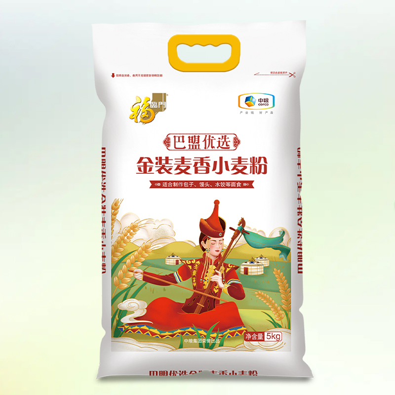 中粮福临门巴盟优选金装麦香小麦粉5kg